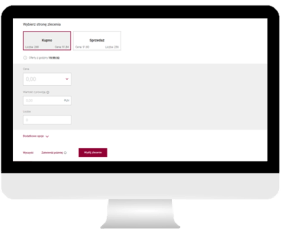 monitor z ekranami logowania