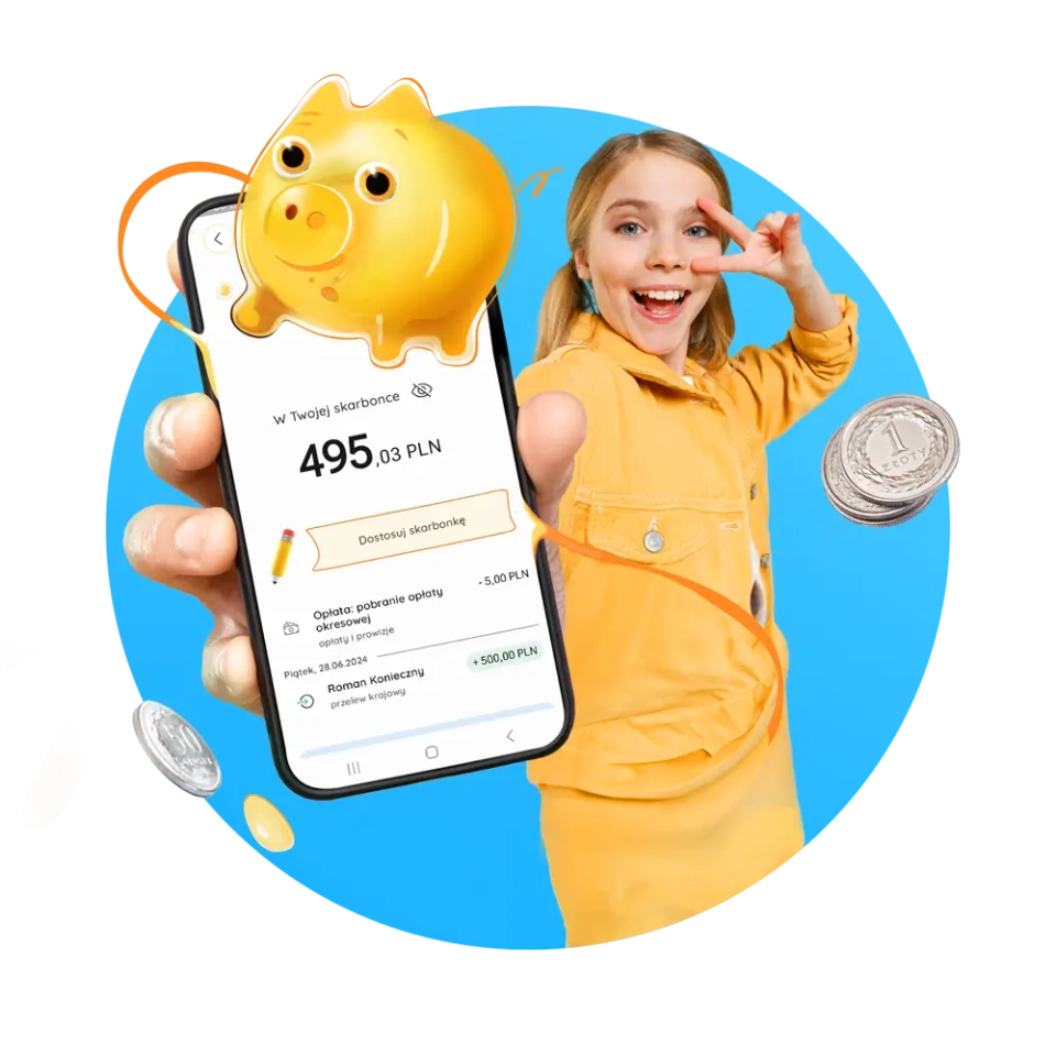 uśmiechnięta dziewczynka trzymająca telefon