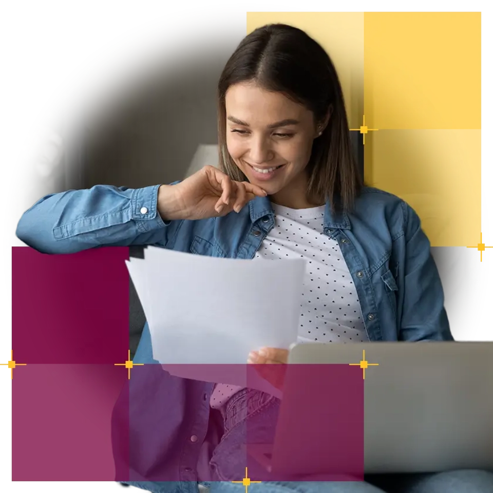 Kobieta używająca laptopa