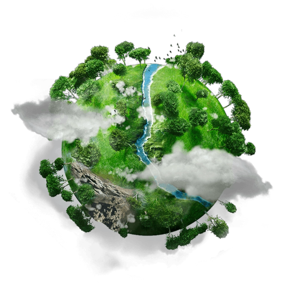 Planeta, cała porośnięta drzewami