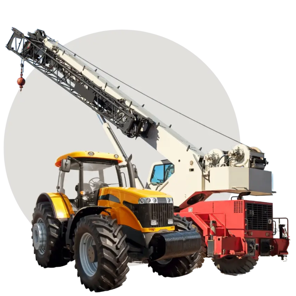 Ciągnik oraz dźwig