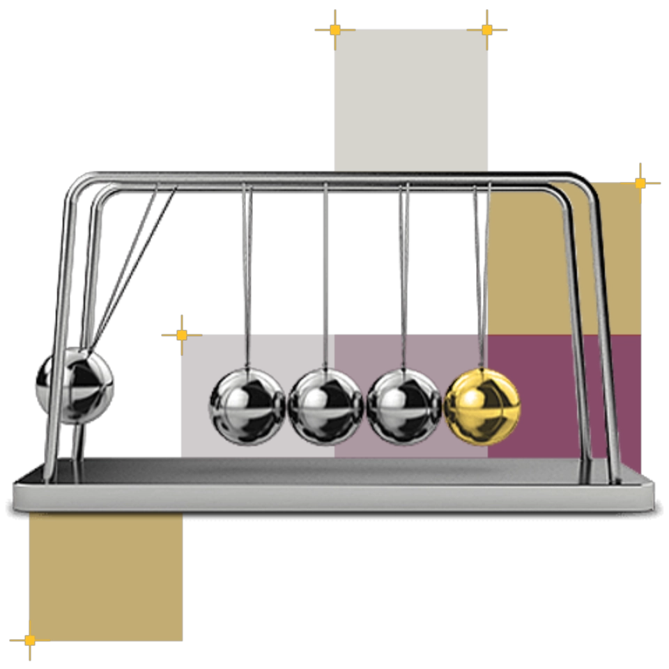 grafika przedstawiające kulki newtona