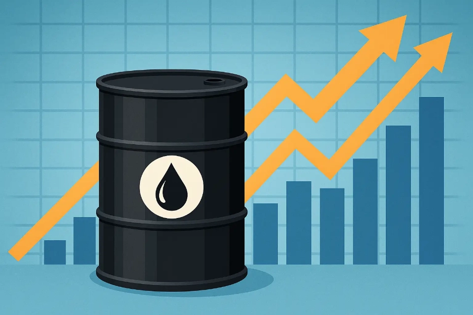 grafika przedstawiająca baryłkę ropy