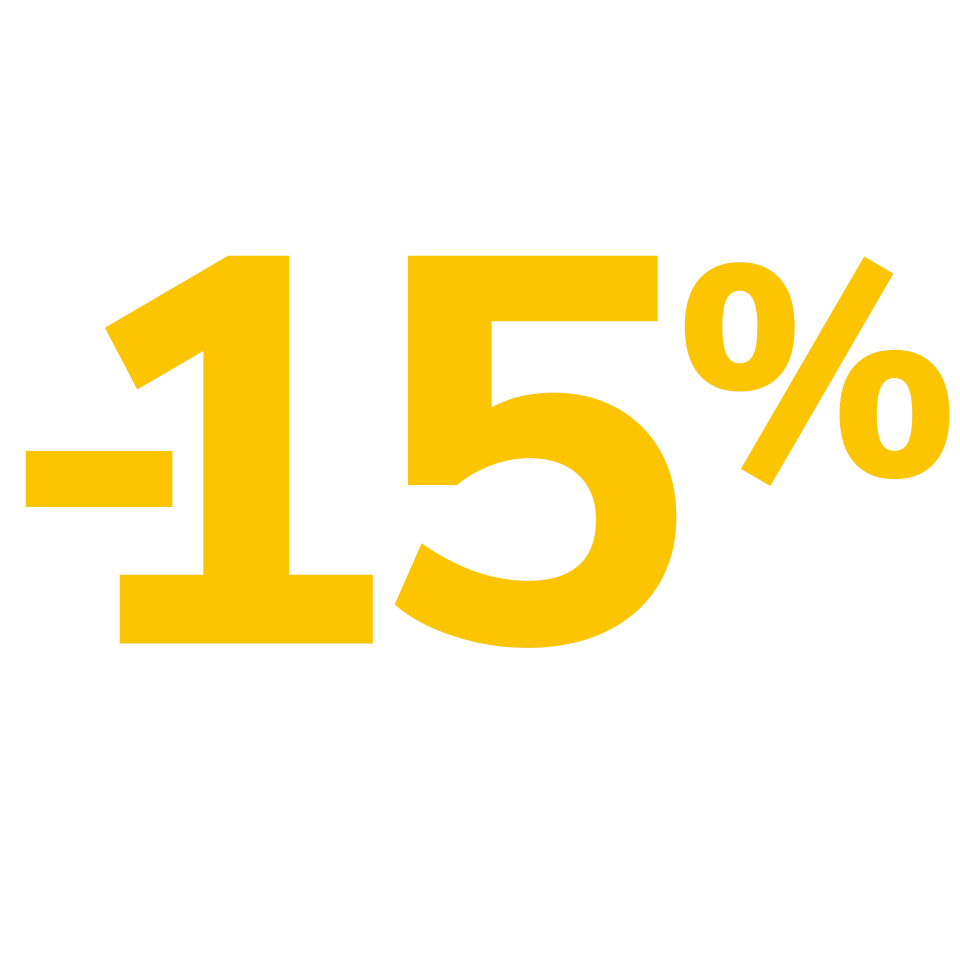 - 15 procent