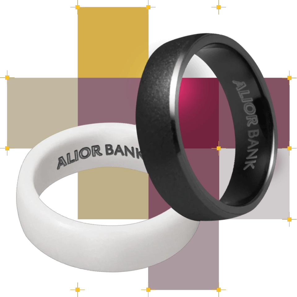 dwie obrączki płatnicze