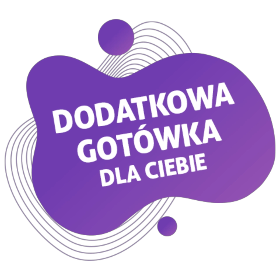 napis w bąbelku: dodatkowa gotówka dla Ciebie