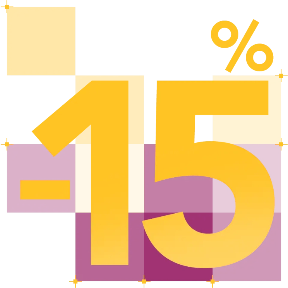 - 15 procent