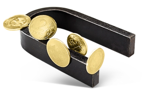 Magnes przyciągający monety