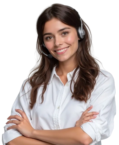 kobieta w słuchawkach