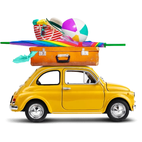 Samochód z bagażem 