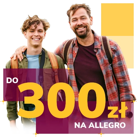 ojciec i syn i napis do 300 zł na Allegro
