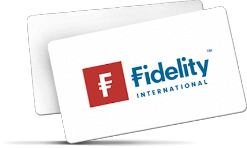 karta z logo Fidelity