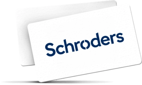 karta z logo Schroders