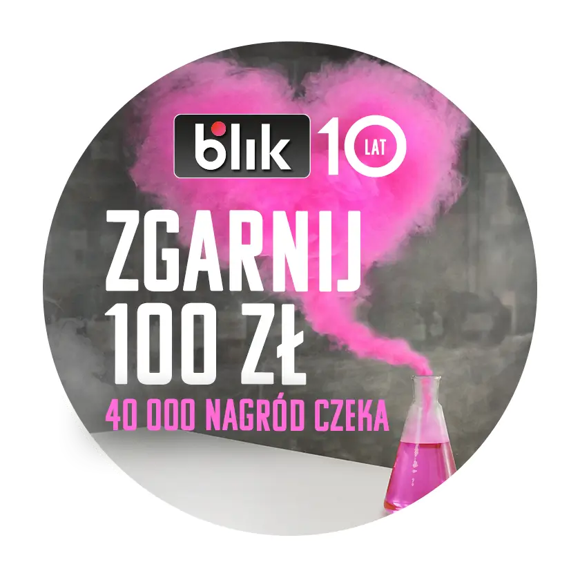 Napis Zgarnij 100zł 40000 nagród czeka