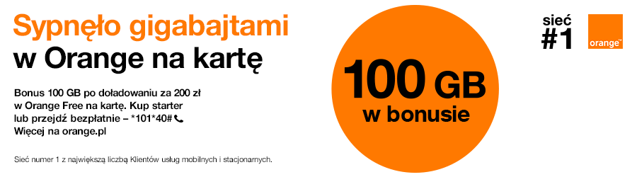 Sypnęło gigabajtami w Orange